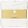Plaid Blanc Fourrure Polyester 150x200cm TEX HOME