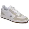 Chaussures Ralph Lauren Court Leather blanc beige - 45
