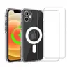 EVETANE Coque iPhone 12/ iPhone 12 Pro et 2 écrans de protection - TPU - Transparente