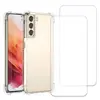 Coque Galaxy S24+ et 2 écrans de protection - TPU - Transparent