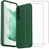 Evetane Coque Galaxy S23 et 2 écrans de protection - Silicone - Vert