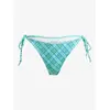 Bas de bikini Roxy Printed Essentials turquoise femme - M
