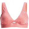 Haut de maillot de bain femme Roxy Wavy DCup Elongated Orange XS ERJX3...