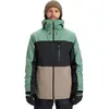 Veste à capuche Quiksilver Sycamore Block 20K vert noir marron - S
