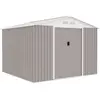 ARCHER Abri de jardin en métal 7,06 m² - 277 x 255 x 202 cm - Kit d'ancrage inclus - Taupe