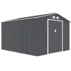 ARCHER Abri de jardin en métal 8,84 m² - 277 x 319 x 202 cm - Kit d'an...