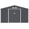 ARCHER Abri de jardin en métal 10,85 m² - 340 x 319 x 210 cm - Kit d'a...