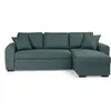 Hamilton Canapé d'angle convertible réversible 4 places - Tissu Vert -...