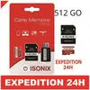 ZISONIX Carte Mémoire 512 Go Micro-sd256 go SDXC + Lecture Carte 4K