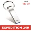 ZISONIX Clé USB 512 Go, clé USB 512 Go étanche, clé USB 3.0 en métal, clé mémoire Portable pour PC, tablettes, etc.