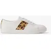 Chaussures Ralph Lauren Janson II blanc beige léopard - 37