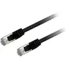 Câble RJ45 CAT 6 FTP - Textorm - 5 m - Noir - Brins cuivre AWG 26/7 - Gaine blindée