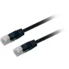 Textorm Câble RJ45 CAT 5E UTP - mâle/mâle - 0.2 m - Noir