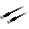 Textorm Câble RJ45 CAT 6 F/UTP - mâle/mâle - 0.5 m - Noir