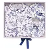 Tartine et Chocolat Coffret de Naissance Toile de Jouy Bleu - 1 Mois