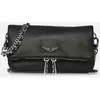 ROCK NANO GRAINED LEATHER par Zadig &amp; Voltaire Noir T.U Sacs