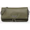 Rock Grained Leather par Zadig &amp; Voltaire Vert T.U Sacs
