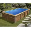 SUNBAY Gre Piscine bois Lemon 3,75 x 2,00 x 0,68 m - Gré