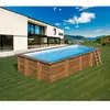 SUNBAY Piscine hors sol bois rectangulaire - 620x420x133cm - EVORA 2020  
