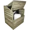 Coffre de filtration pour piscine bois avec fond - h 118 GRE