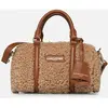 Sac polochon Zippé Moumoute par Lancaster Marron T.U Sacs