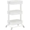 IRON Desserte métal L 51,5 cm - Blanc laqué
