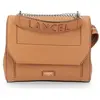 Sac Lancel Paris 1876  Sac à rabat Lancel Ninon M en cuir de couleur camel