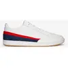 Le Coq Sportif - Baskets en Cuir Courtclay blanc/marine/rouge T.40