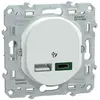 Chargeur USB A + C - Ovalis - Schneider - A 7,5 W - C 45 W