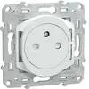 Prise 2P+T affleurante Ovalis Schneider Blanc