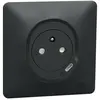 Prise terre + USB C 1 poste Ovalis Anthracite Schneider