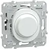 Schneider Ovalis - Variateur poussoir de lumière universel - 2/3 fils - Blanc (S320519)