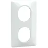 Plaque de finition 2 postes vertical Ovalis Blanc Schneider