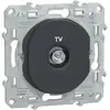 Mécanisme prise TV simple Schneider Ovalis anthracite