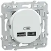Double chargeur usb A + C 12W Schneider Ovalis blanc