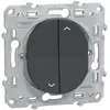 Mécanisme commande volet roulant 2 commandes Schneider Ovalis anthraci...