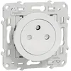 Odace - prise de courant 2P+T affleurante - blanc 