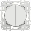 Commande double blanche Odace (S920214)