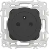 Prise 2P+T noire affleurante Odace (S940052)