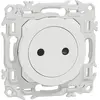 Prise 2P sans terre blanche Odace (S920033)