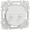 Commande double à levier blanc Odace (S920213)