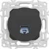 Prise RJ45 Cat6 STP blindée noire Odace (S940476)