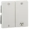 Schneider M-Plan Blanc, enjoliveur interrupteur VMC avec position arrêt (MTN3401-0319)