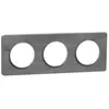 Plaque de finition 3 postes Odace Touch Ardoise Schneider