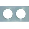 Schneider Plaque de finition 2 postes Odace Styl aluminium