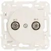 Schneider - Odace, prise multiservice Blanc, à vis - S520457