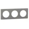 Plaque Schneider Odace Touch Alu Brossé 3 Postes