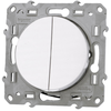 Schneider - va-et-vient + poussoir odace blanc 10a 'a vis