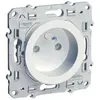 Prise de courant 2p+t odace 'a vis connexion rapide blanc