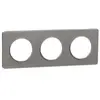 Plaque Schneider Odace Touch Alu Brossé 3 Postes